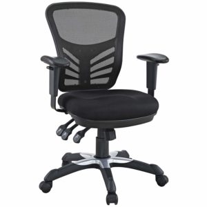 Modway articulate ergonomic mesh office chair in black