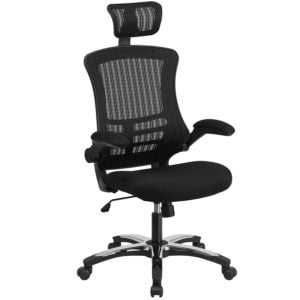 Flash Furniture High-Back Black Mesh Executive Swirl Chair Office Chair Under 200