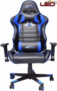 Turismo Racing 2020 Series Blue LED Gaming Chair
