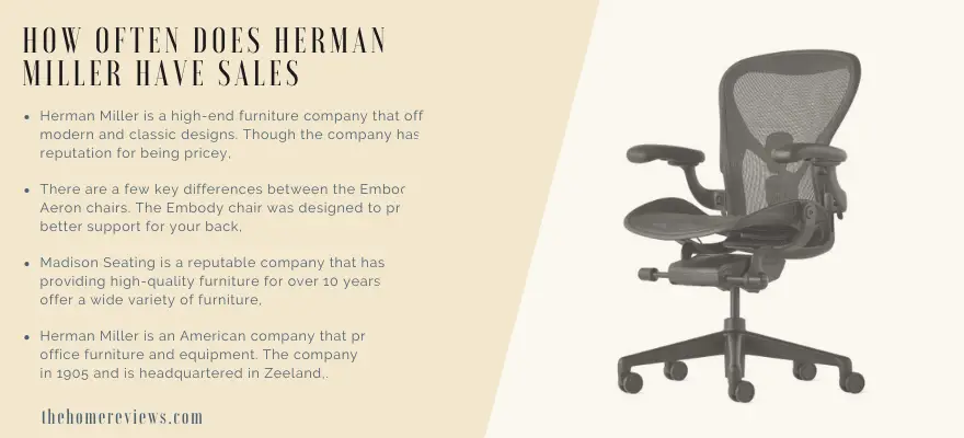 How Often Does Herman Miller Have Sales