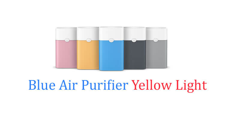 Blue Air Purifier Yellow Light 