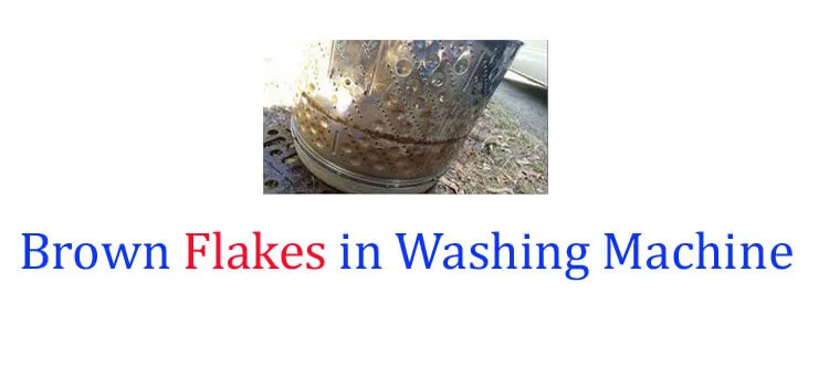 Brown Flakes in Washing Machine