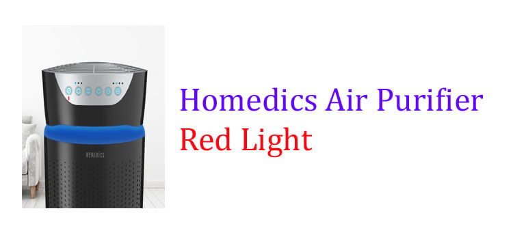 Homedics Air Purifier Red Light fi