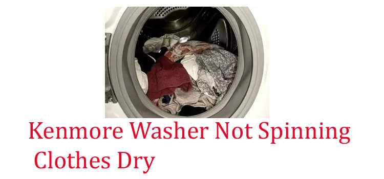 kenmore washer not spinning clothes dry