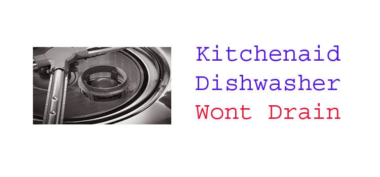 kitchenaid dishwasher wont drain fi