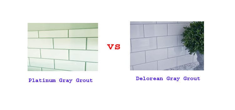 Platinum Gray Grout vs Delorean Gray Grout fi