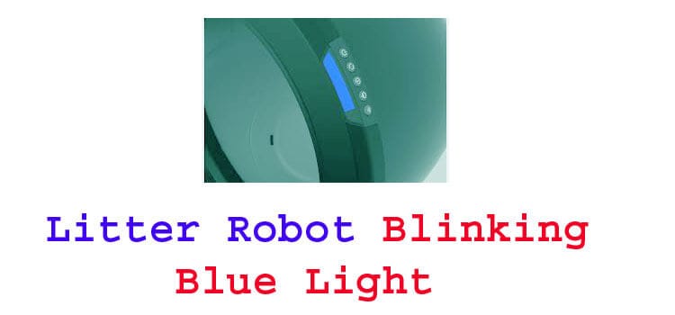 litter robot blinking blue light fi