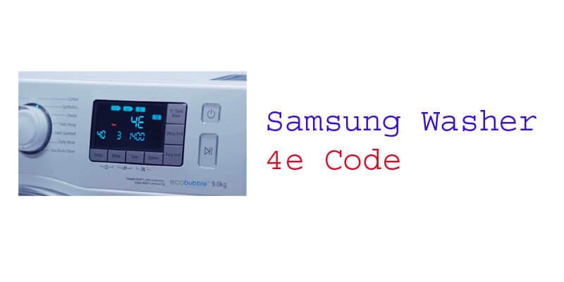 samsung washer 4e code fi