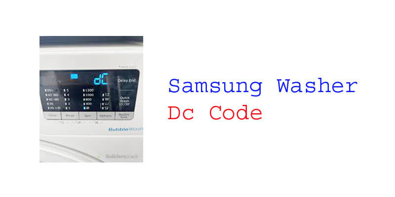 samsung washer dc code