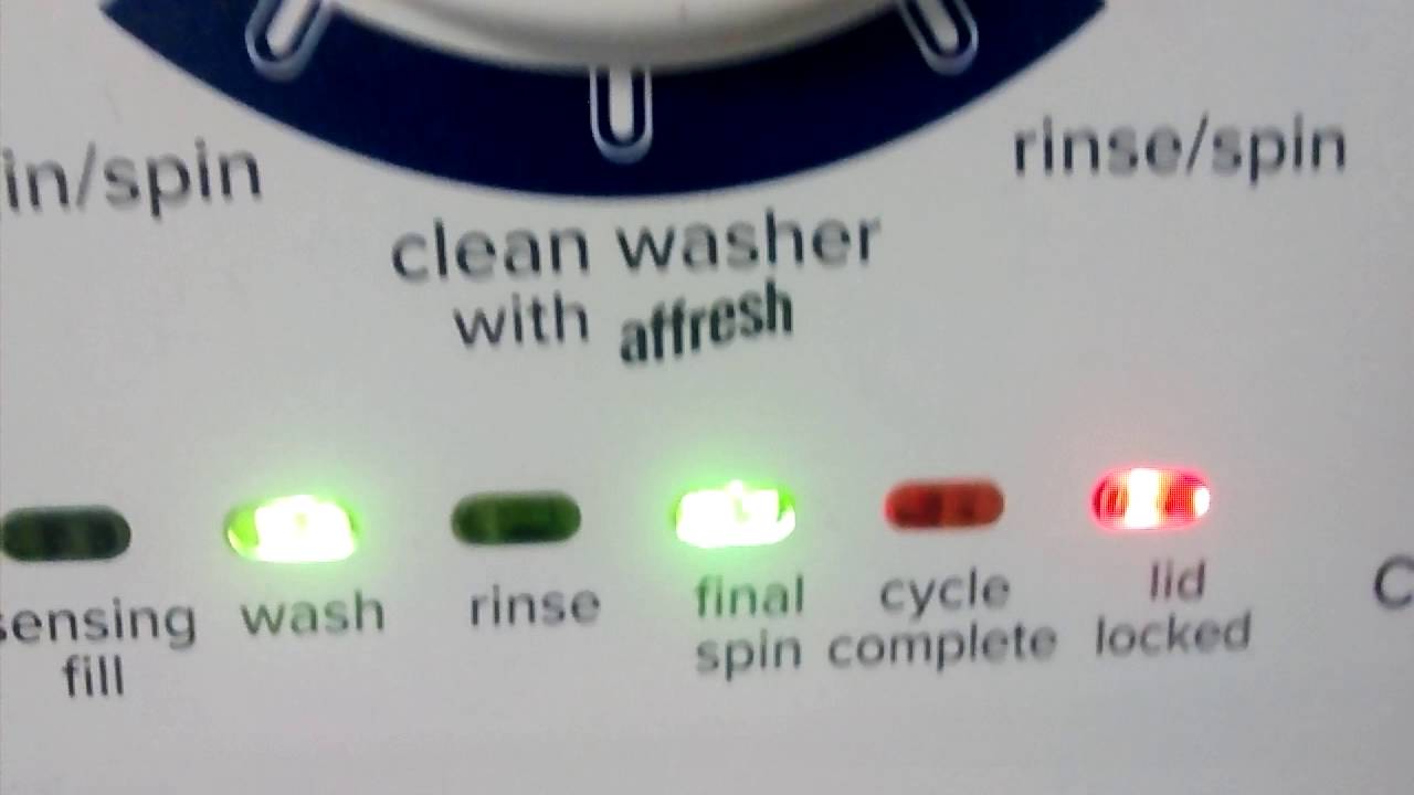 Amana Washer Reset