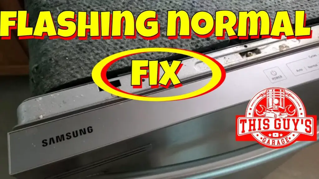 Samsung Dishwasher Flashing a Normal And Heavy Light
