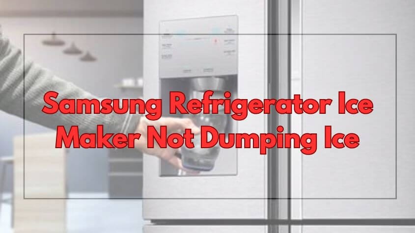 Samsung Refrigerator Ice Maker Not Dumping Ice-Fi