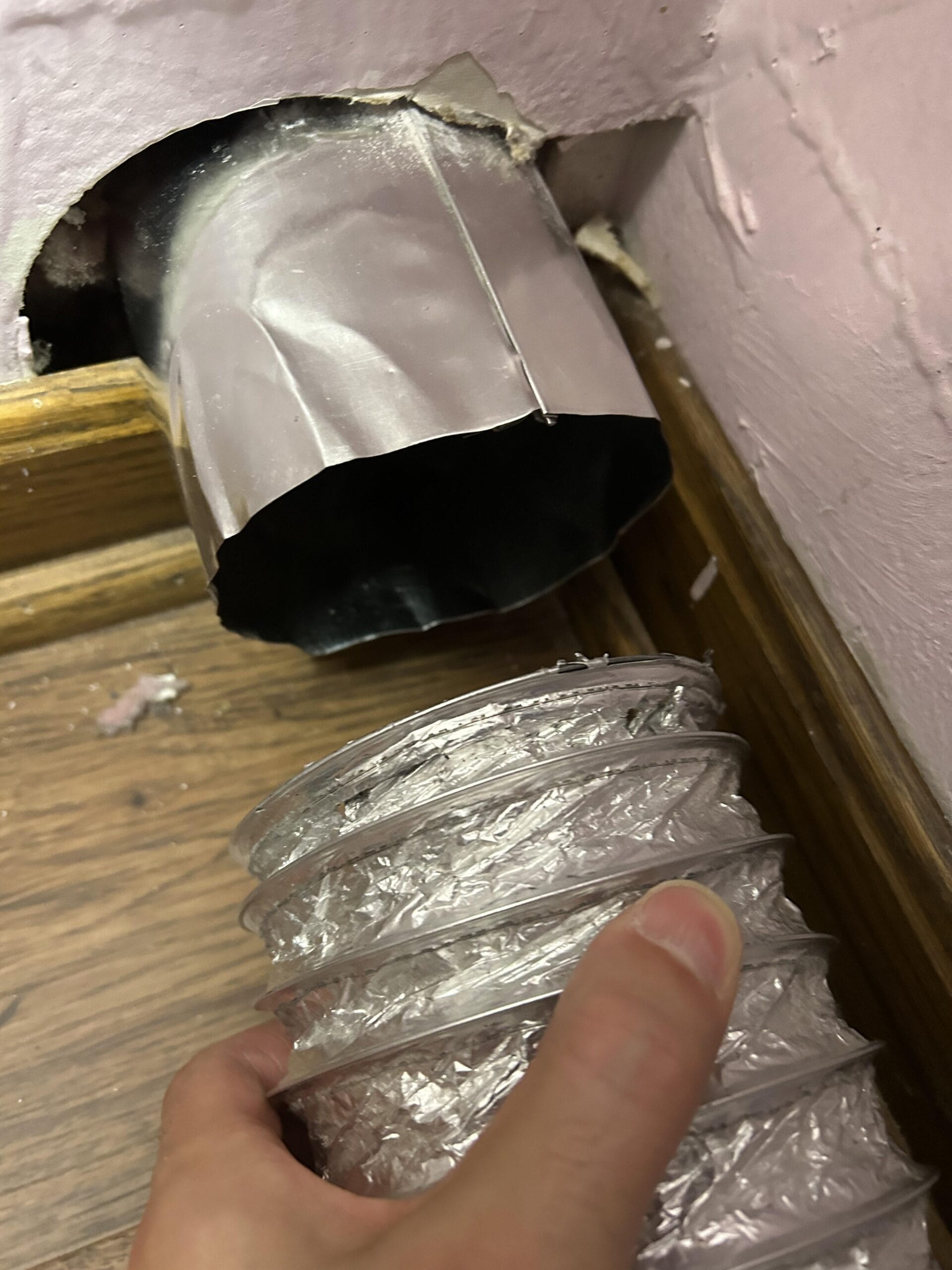 Dryer Vent Hose Wont Fit Over Wall Vent Pipe