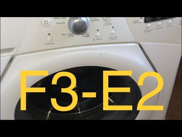 F3 E2 Whirlpool Washer