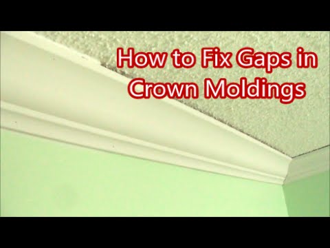 How to Fix Cracks between Crown Molding And Ceiling