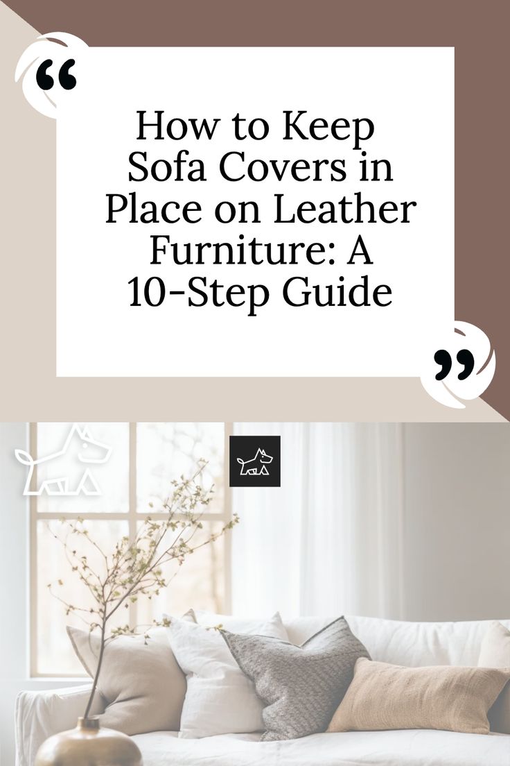 How to Keep Sofa Covers in Place on Leather