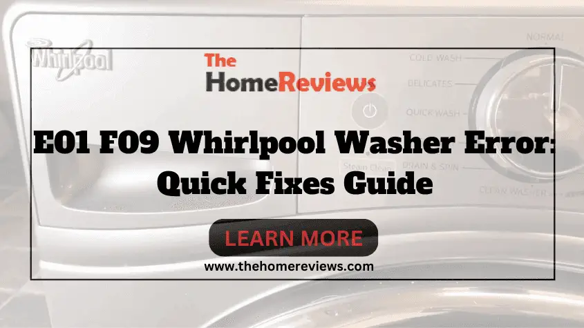 E01 F09 Whirlpool Washer Error-FI