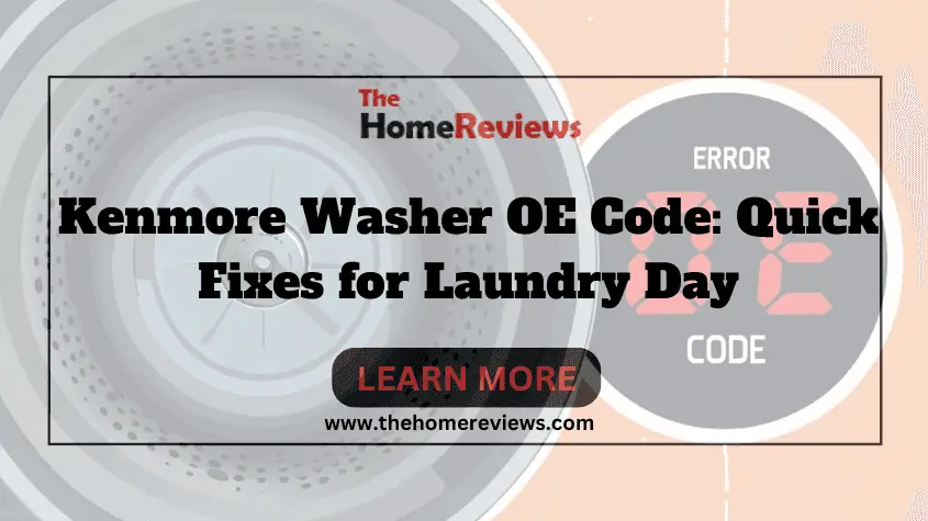 Kenmore Washer OE Code-FI