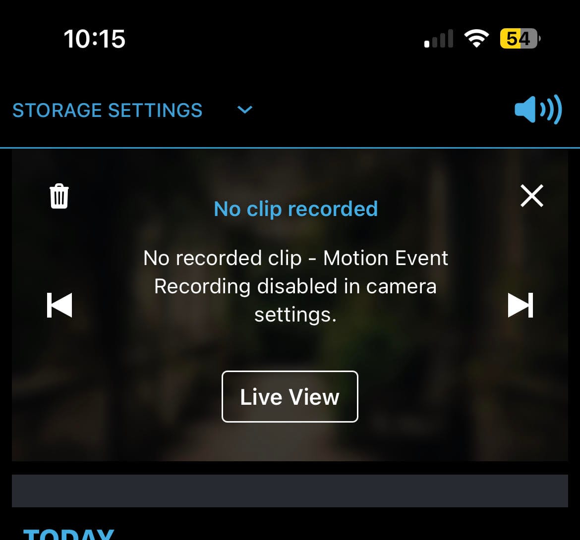 Blink Camera Detects Motion But Not Recording