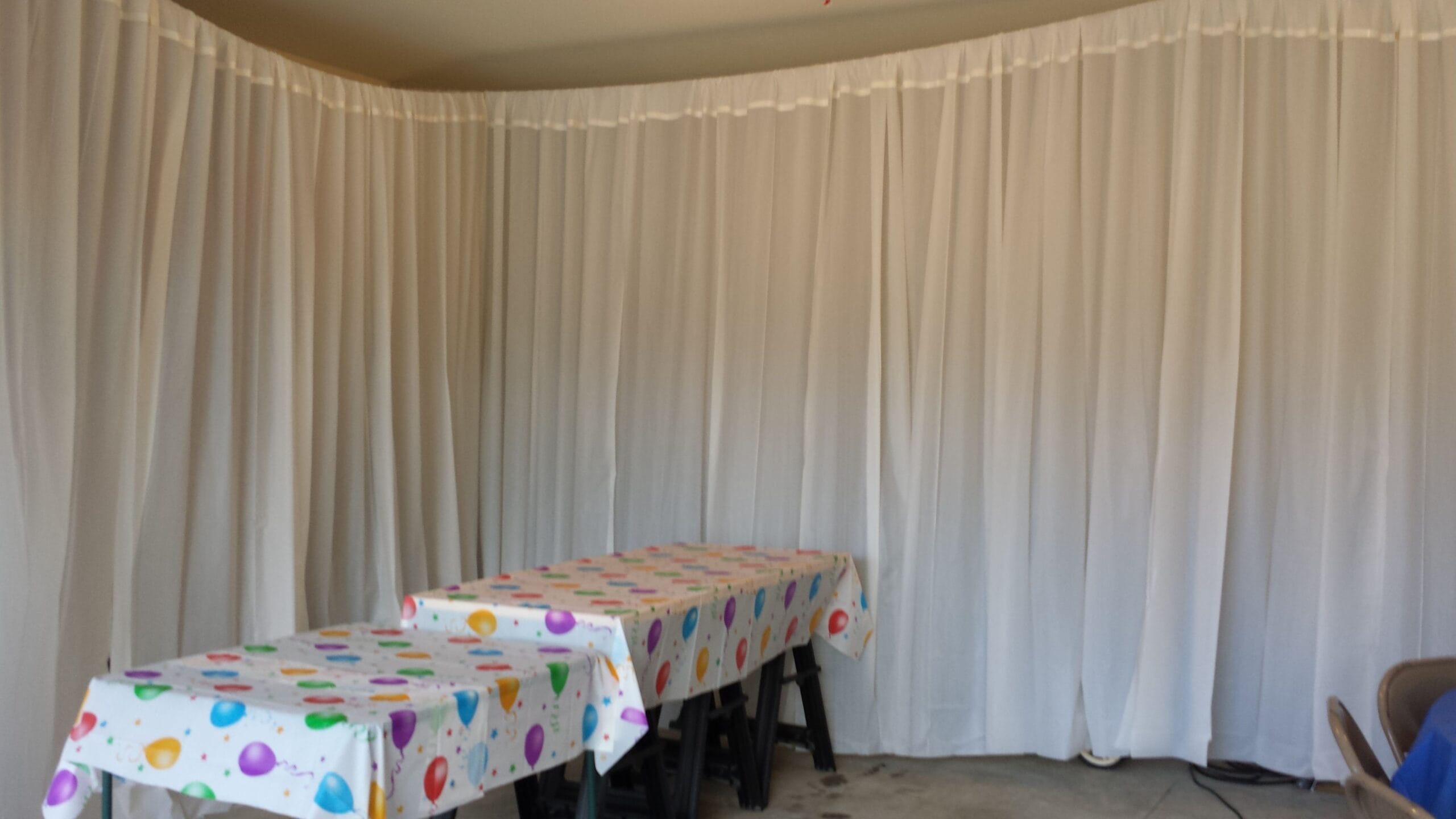 How to Cover Garage Walls for Party