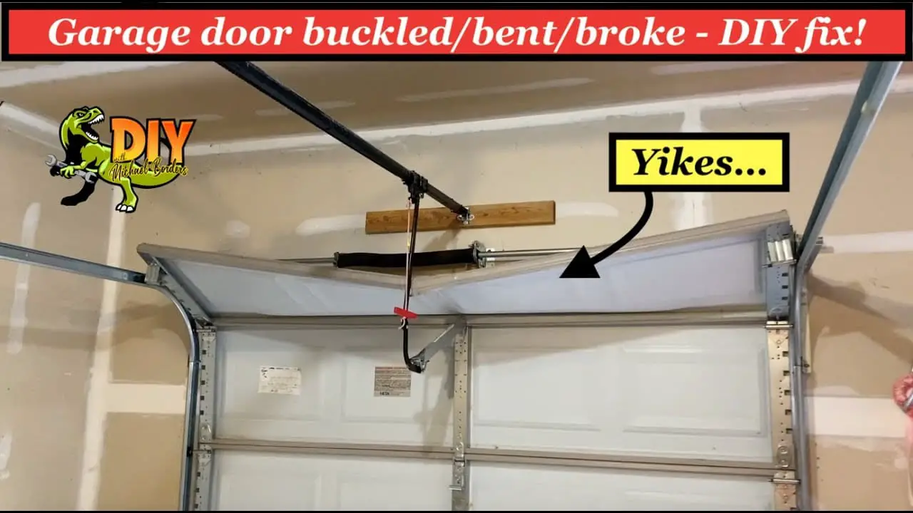 How to Fix a Bent Garage Door Panel