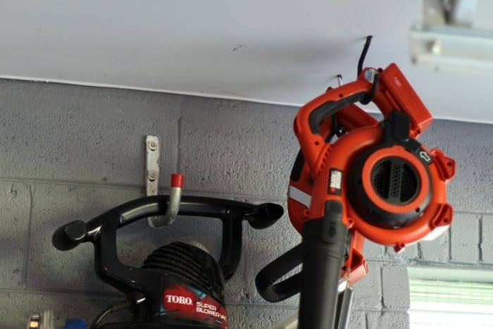 How to Hang Leaf Blower in Garage