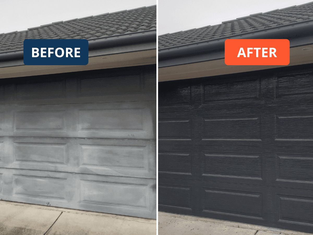 How to Restore Faded Garage Door