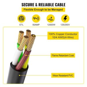 What Size Wire for 50 Amp Generator Plug