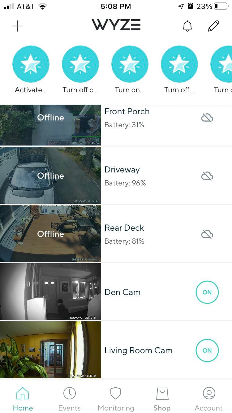 Wyze Camera Offline