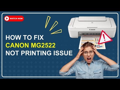 Canon Mg2522 Troubleshooting