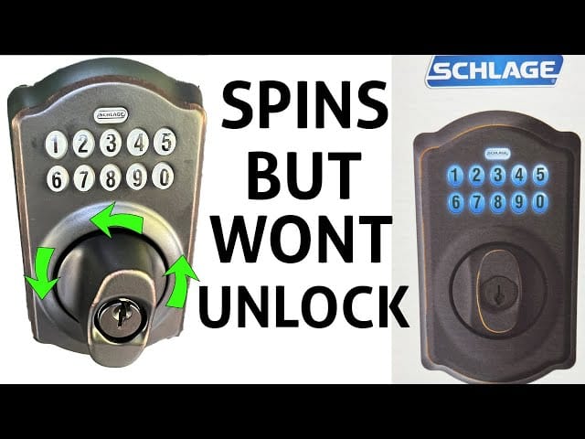 Schlage Keypad Lock Troubleshooting