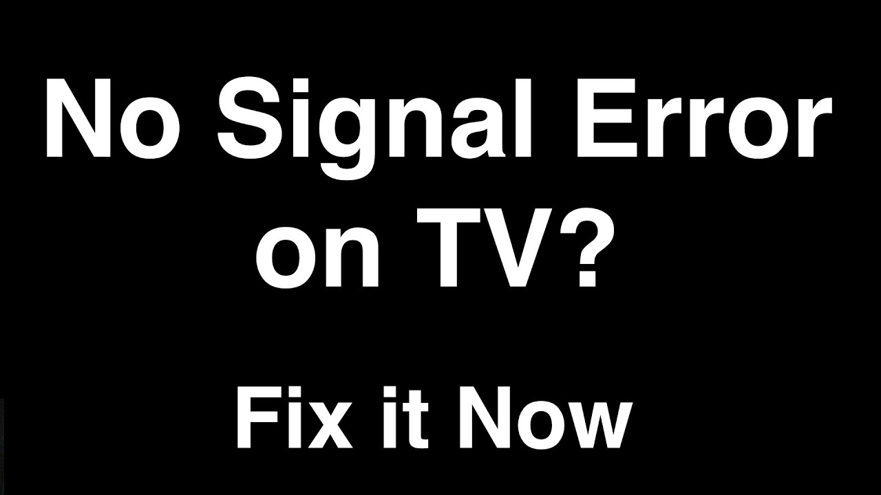 Avtex Tv Troubleshooting No Signal