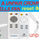 Crompton Fan Remote Reset