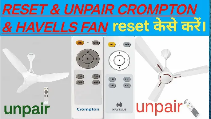 Crompton Fan Remote Reset