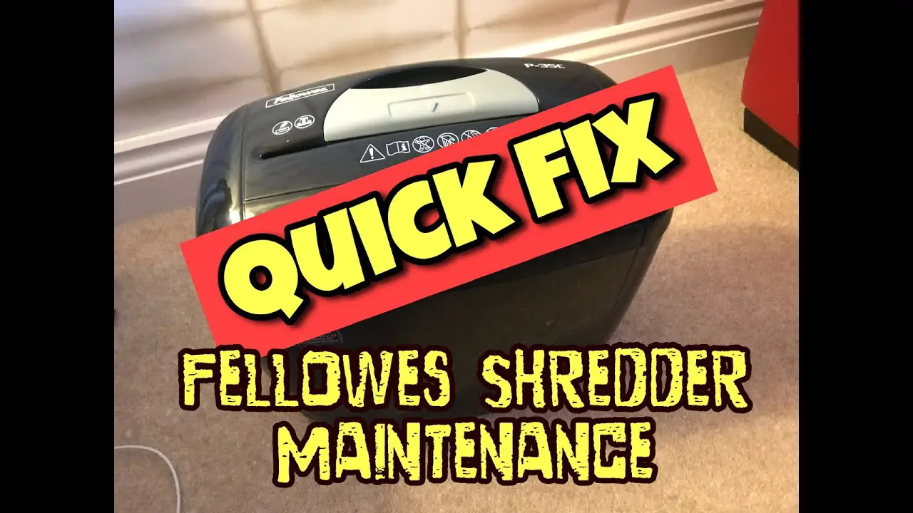 Fellowes Shredder Troubleshooting