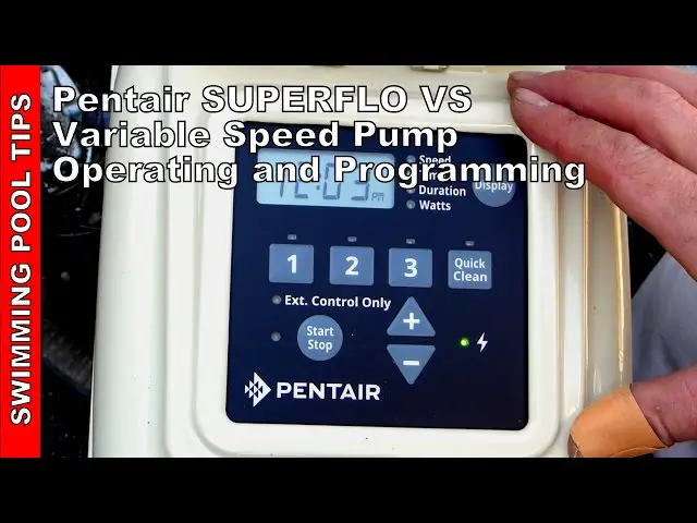 How to Program Pentair Superflo Vst