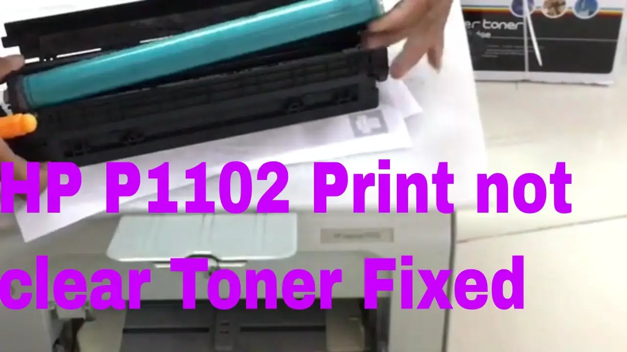 Hp Laserjet P1102 Poor Print Quality