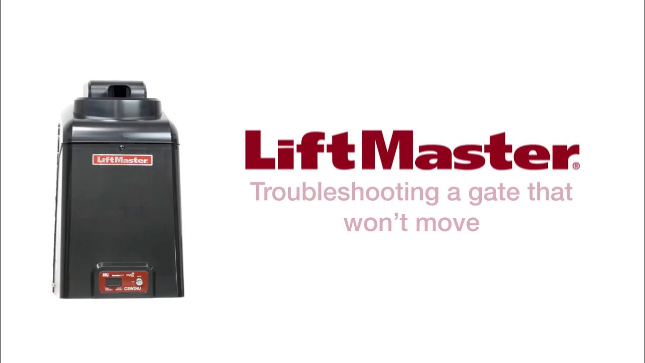 Liftmaster Gate Troubleshooting