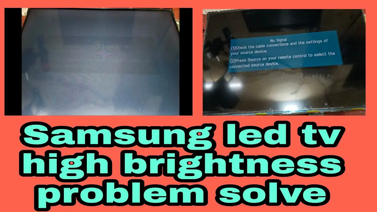 Samsung Tv Brightness Problem