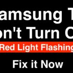 Samsung Tv Not Turning on Flashing Red Light