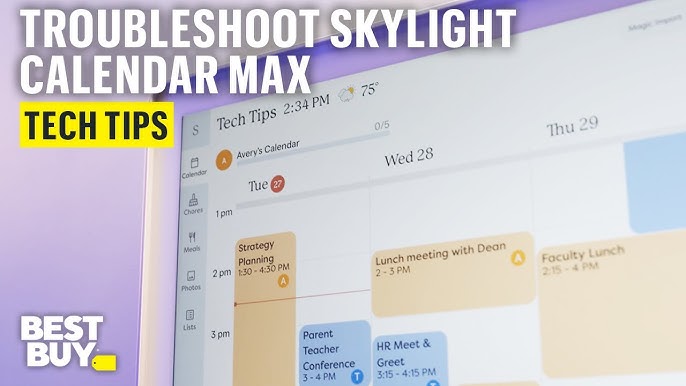 Skylight Calendar Troubleshooting