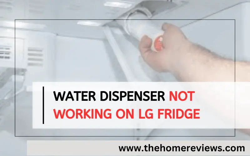 Water Dispenser Not Working on LG Fridge