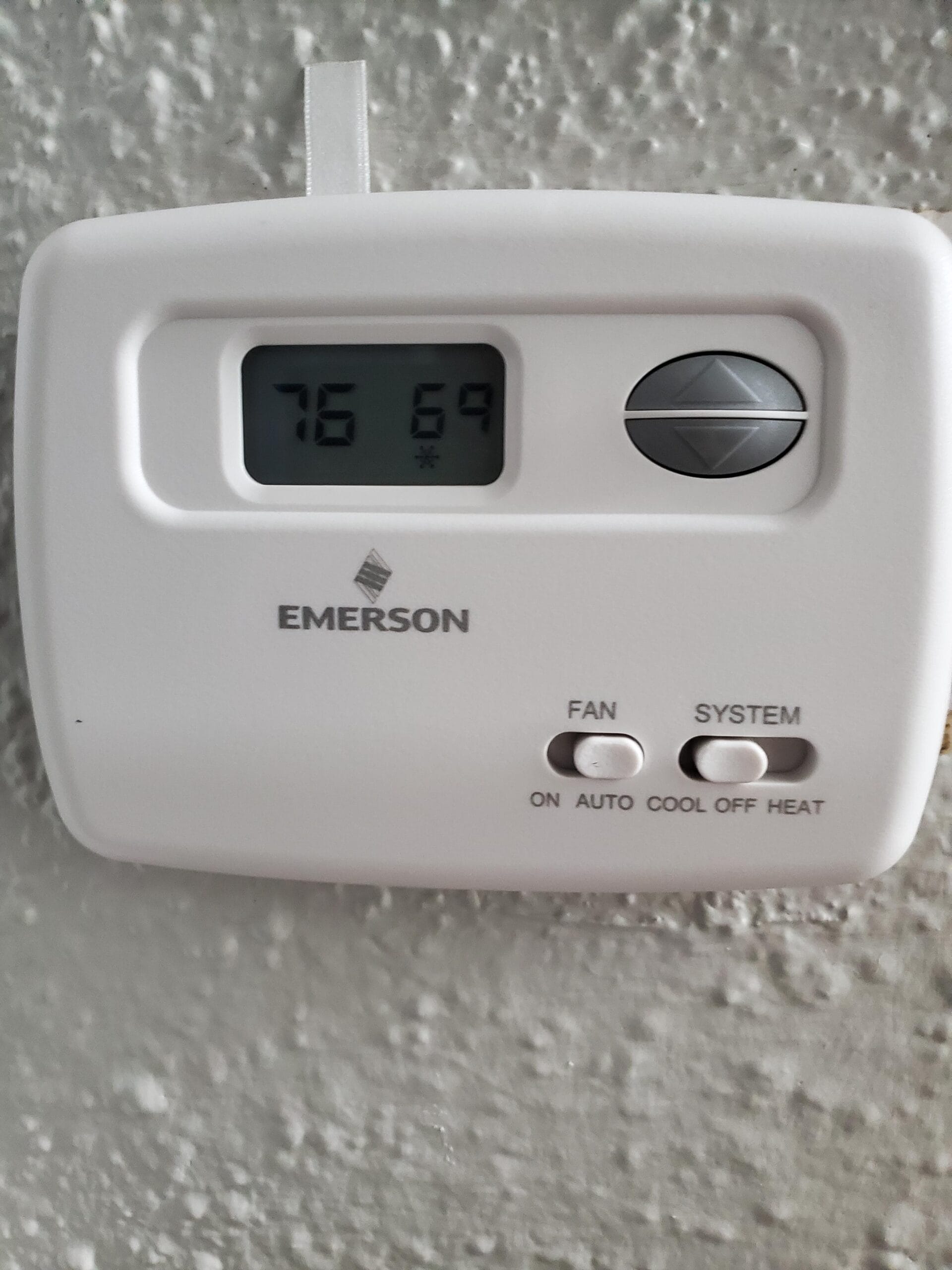 Emerson Thermostat Flashing Snowflake