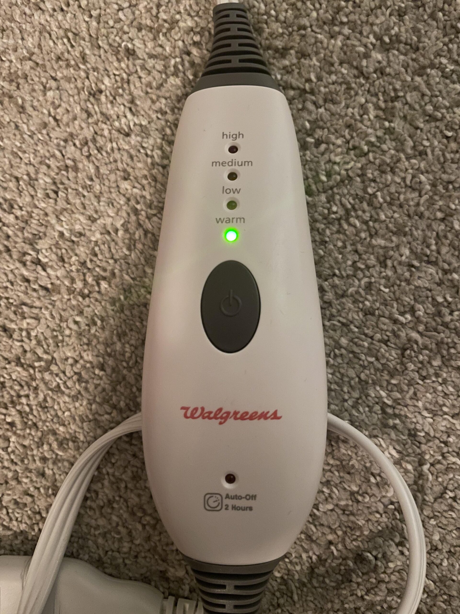 Heating Pad Flashing a Red Light While on High