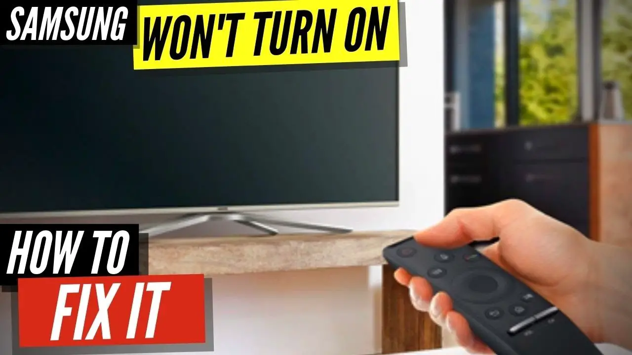 How Do I Reset My Samsung Tv If It Won'T Turn on