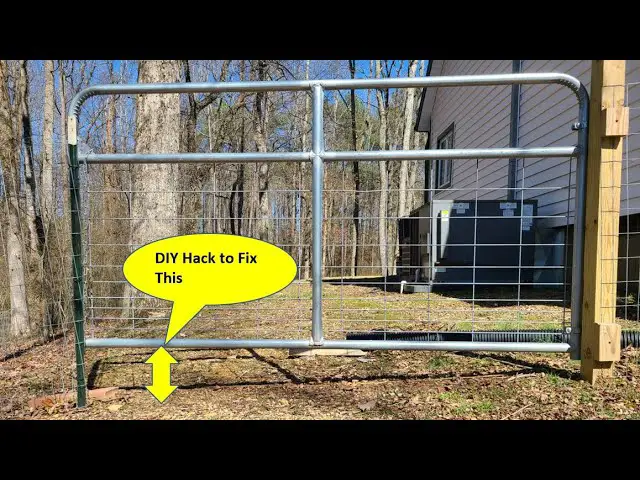 How to Fix a Gap under a Fence Gate