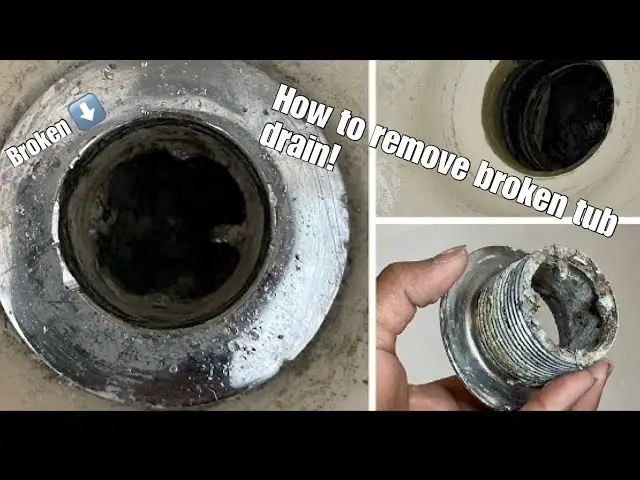 How to Remove a Tub Drain With Broken Crosshairs