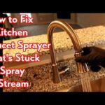 Kitchen Faucet Stuck on Spray Mode