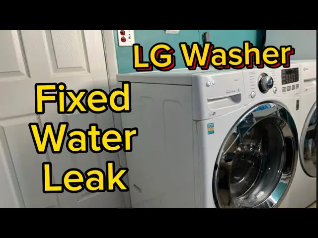 Lg Front Load Washer Leaking