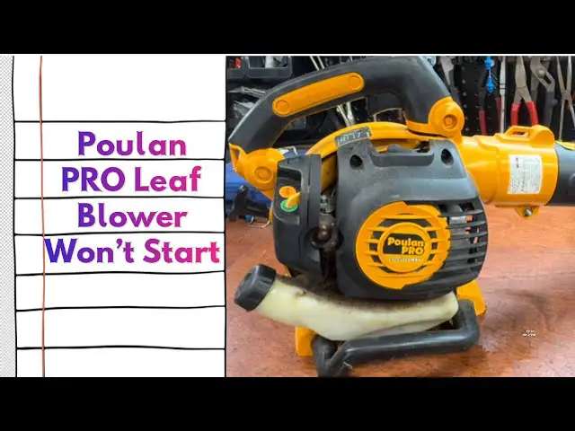 Poulan Pro Leaf Blower Won'T Start